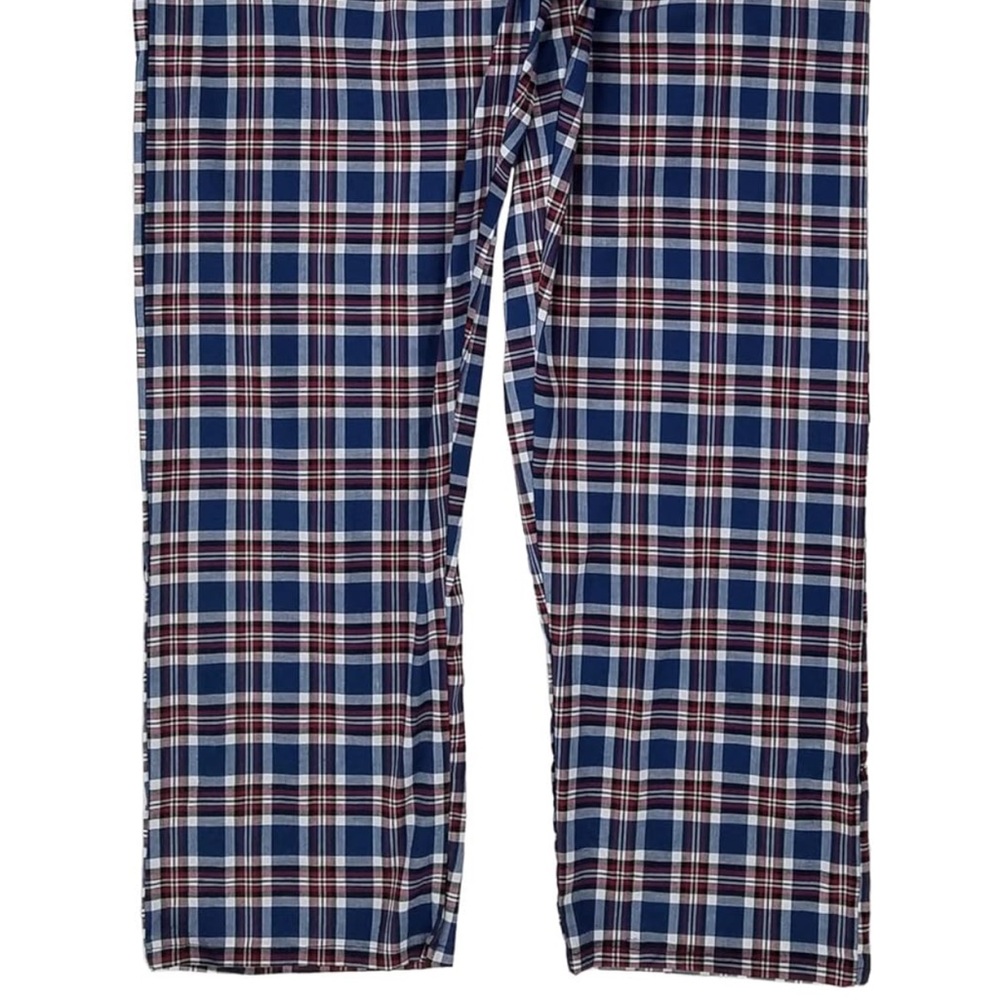 2fer! 2 Pair Hanes Men's Tag Free Comfort Flex Plaid Pajama Lounge Pants, NWT - Picture 2 of 11